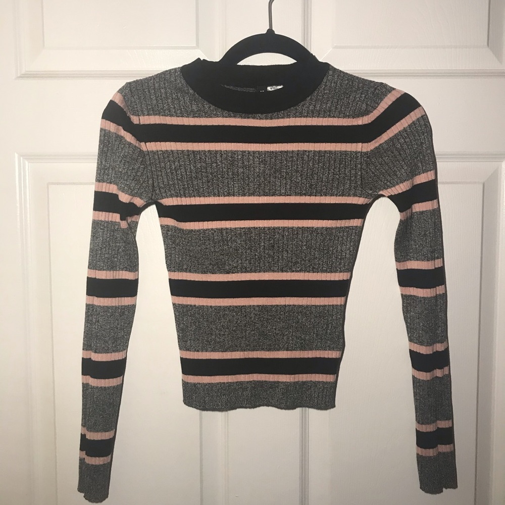 H&M striped long sleeve shirt